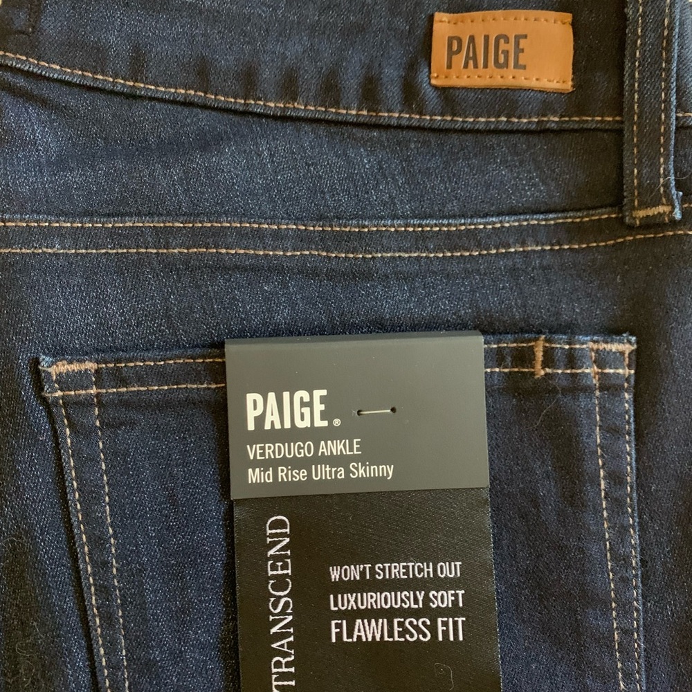 PAIGE Indigo Verdugo Ankle Jeans - size 30 - NWT
